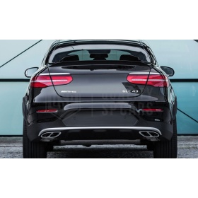 SPOILER Alerón Trasero PARA Mercedes GLC Coupé (C253) 2015- | Labio Maletero NEGRO Adhesivo