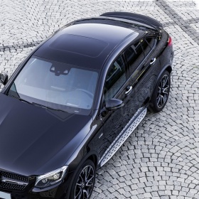 SPOILER Alerón Trasero PARA Mercedes GLC Coupé (C253) 2015- | Labio Maletero NEGRO Adhesivo