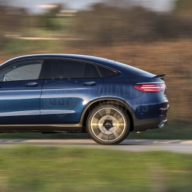 SPOILER Alerón Trasero PARA Mercedes GLC Coupé (C253) 2015- | Labio Maletero NEGRO Adhesivo