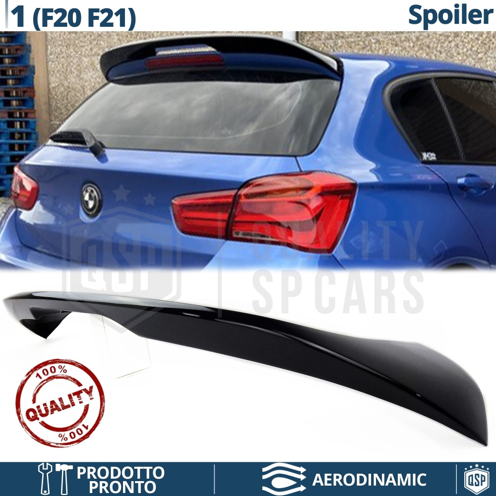 SPOILER Alerón Trasero PARA BMW Serie 1 (F20, F21) 11-18 | Labio Maletero Techo NEGRO Adhesivo SPOILER Alerón Trasero PARA BMW Serie 1 (F20, F21) 11-18 | Labio Maletero Techo NEGRO Adhesivo