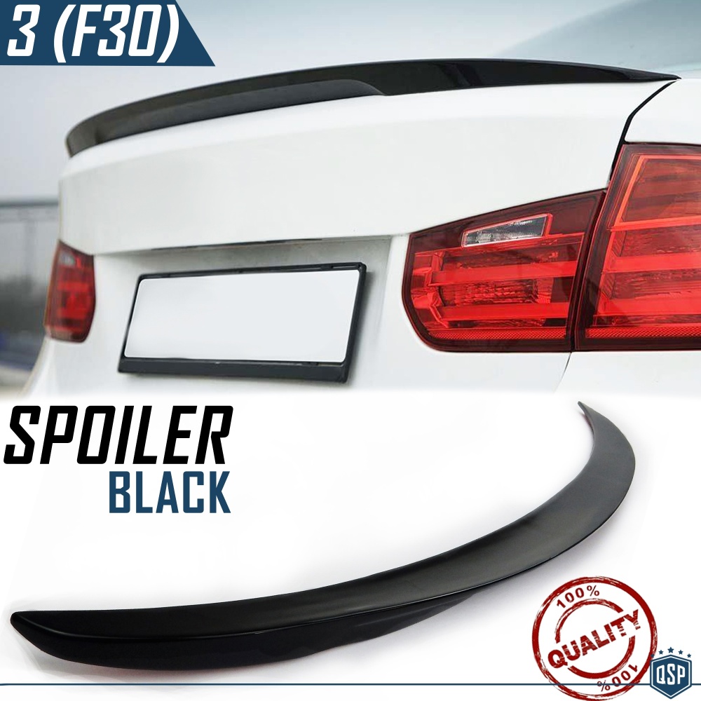 SPOILER Alerón Trasero PARA BMW Serie 3 (F30) 12-18 | Labio Maletero NEGRO Adhesivo SPOILER Alerón Trasero PARA BMW Serie 3 (F30) 12-18 | Labio Maletero NEGRO Adhesivo