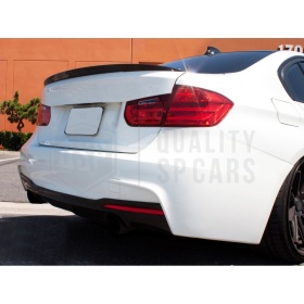 SPOILER Alerón Trasero PARA BMW Serie 3 (F30) 12-18 | Labio Maletero NEGRO Adhesivo