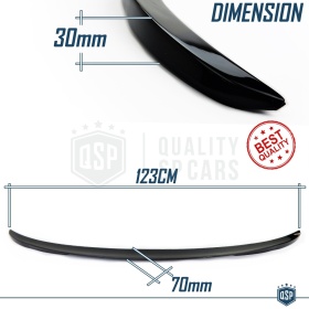 SPOILER Alerón Trasero PARA BMW Serie 3 (F30) 12-18 | Labio Maletero NEGRO Adhesivo
