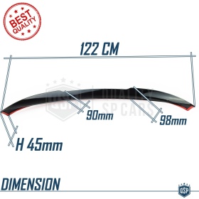 SPOILER Alerón Trasero PARA BMW Serie 3 (G20) 2019- | Labio Maletero NEGRO Adhesivo