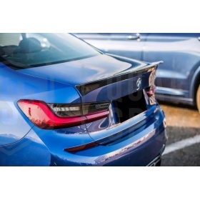 SPOILER Alerón Trasero PARA BMW Serie 3 (G20) 2019- | Labio Maletero NEGRO Adhesivo