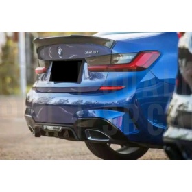 SPOILER Alerón Trasero PARA BMW Serie 3 (G20) 2019- | Labio Maletero NEGRO Adhesivo