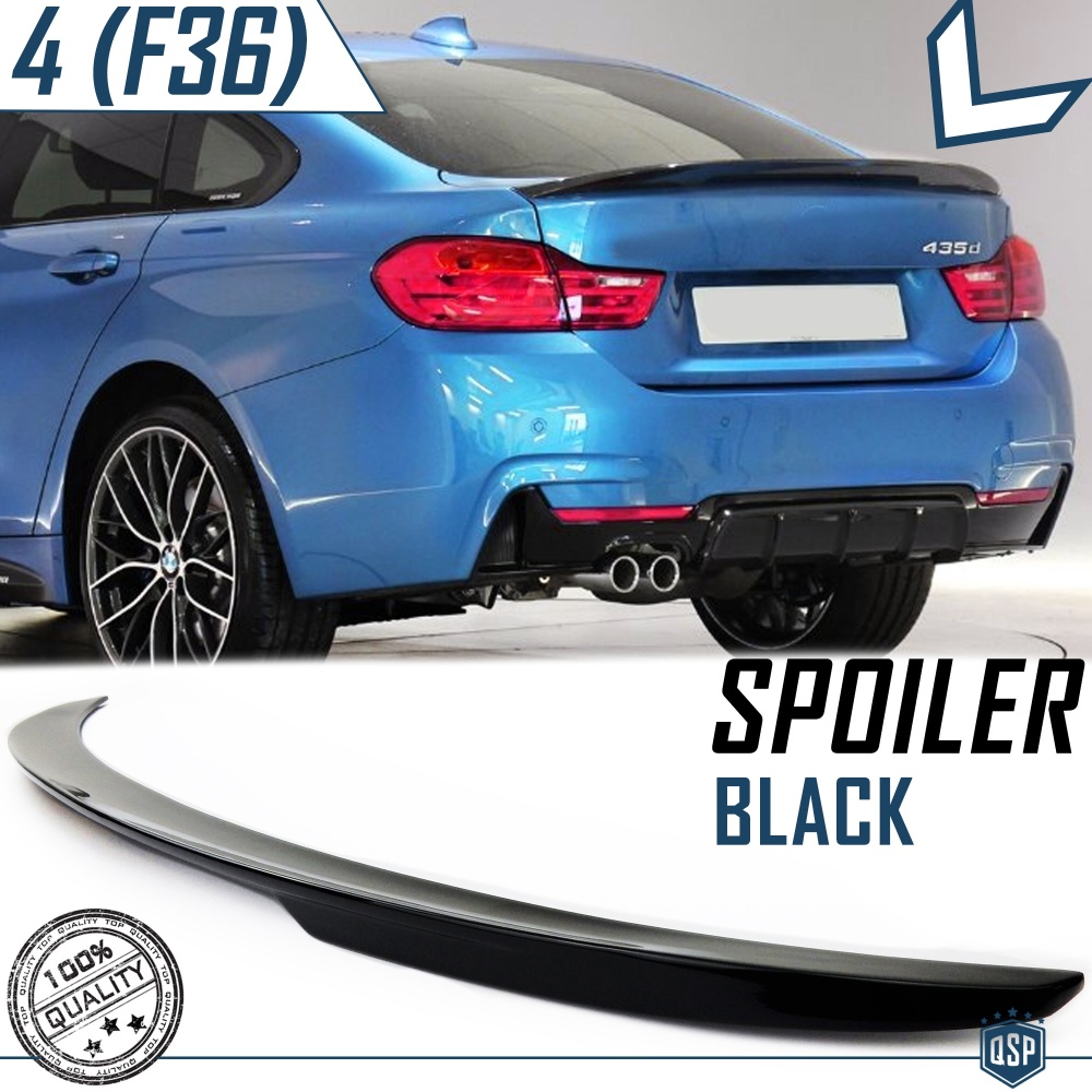 SPOILER Alerón Trasero PARA BMW Serie 4 (F36) 14-19 | Labio Maletero NEGRO Adhesivo SPOILER Alerón Trasero PARA BMW Serie 4 (F36) 14-19 | Labio Maletero NEGRO Adhesivo