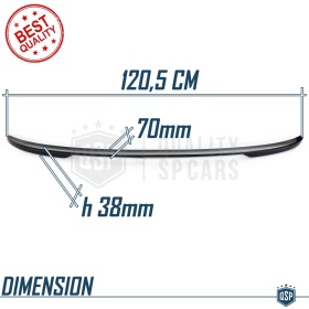 SPOILER Alerón Trasero PARA BMW Serie 4 (F36) 14-19 | Labio Maletero NEGRO Adhesivo