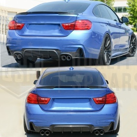 SPOILER Alerón Trasero PARA BMW Serie 4 (F36) 14-19 | Labio Maletero CARBON Adhesivo