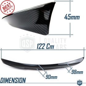 SPOILER Alerón Trasero PARA BMW Serie 3 (G20) 2019- | Labio Maletero CARBON Adhesivo