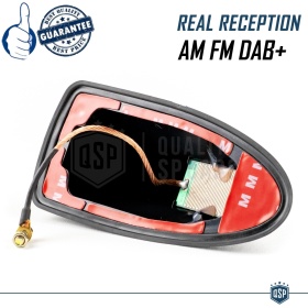 Car Roof Black SHARK FIN Universal Antenna | Real AM-FM-DAB+ RADIO Reception