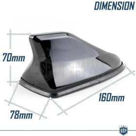 Car Roof Black SHARK FIN Universal Antenna | Real AM-FM-DAB+ RADIO Reception