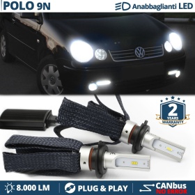 Kit LED H7 para Vw POLO 9N Luces de Cruce CANbus | 6500K Blanco Frío 8000LM