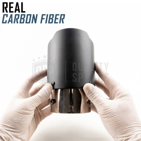 Tubo de ESCAPE Coche Universal en ACERO inoxidable Carbón | Silenciador Ø 40-80 MM