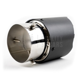 Tubo de ESCAPE Coche Universal en ACERO inoxidable Carbón | Silenciador Ø 40-80 MM