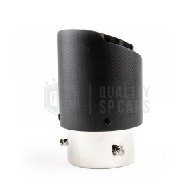 Tubo de ESCAPE Coche Universal en ACERO inoxidable Carbón | Silenciador Ø 40-80 MM