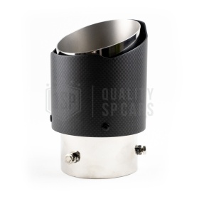 Tubo de ESCAPE Coche Universal en ACERO inoxidable Carbón | Silenciador Ø 40-80 MM