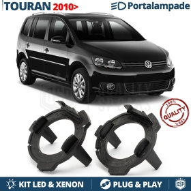 2X Adaptateurs Support Ampoules pour Installation KIT LED H7 pour VW TOURAN 1 Phase 2 (10-15)