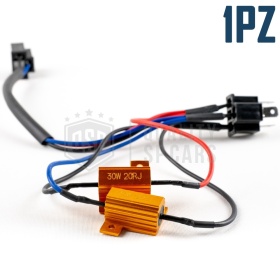 X1 Canbus Filter RESISTOR 30W-20 OHM for H4 kit Led Bulbs Warning ERROR FREE Canceller Decoder