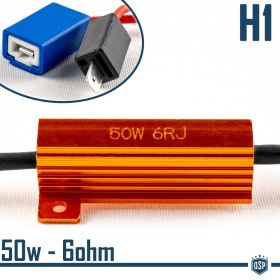 X1 Resistencia Canbus 50W-6 OHM para Led H1 Cancelador Error Decodificador Suplementario