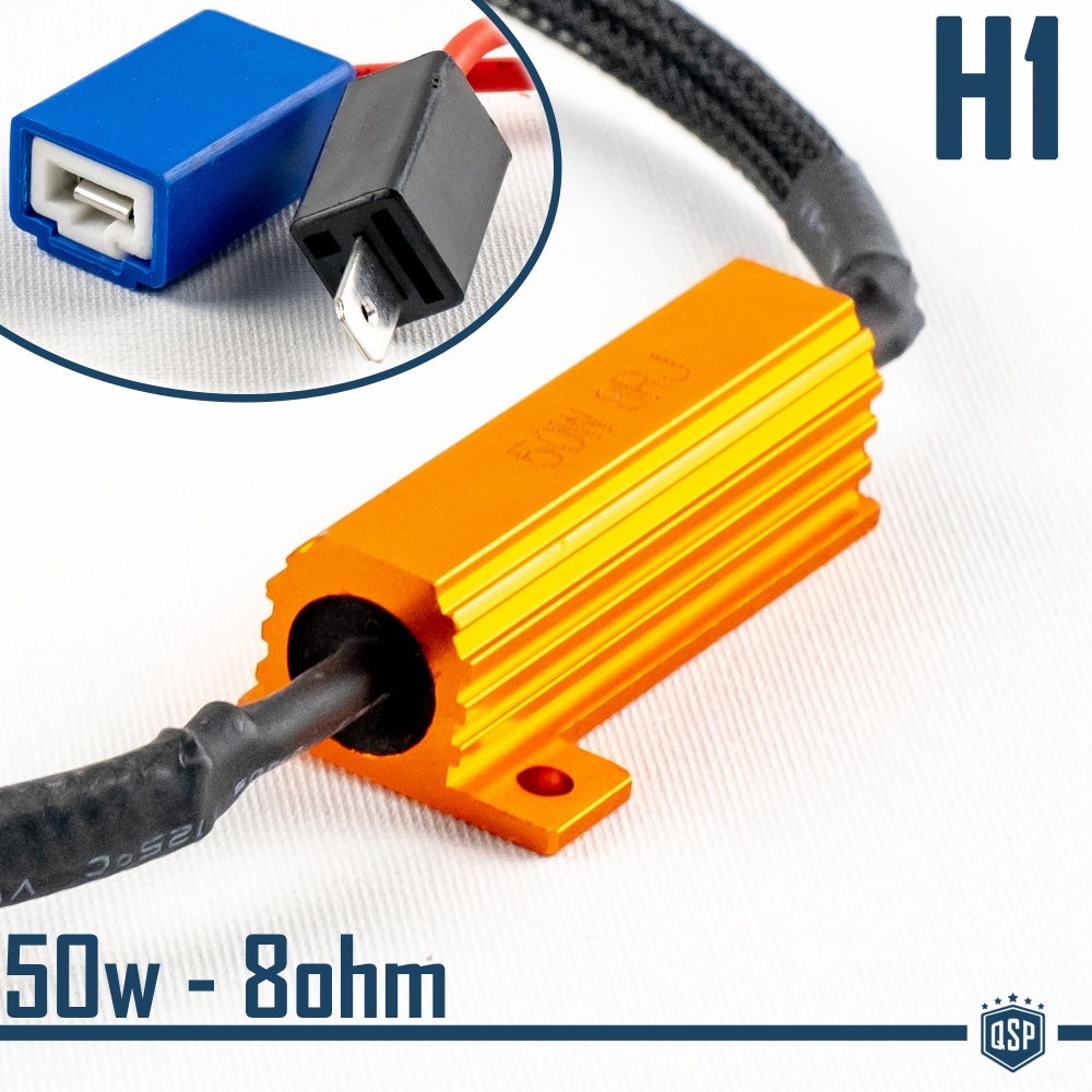 X1 Resistencia Canbus 50W-8 OHM para Led H1 Cancelador Error Decodificador Suplementario