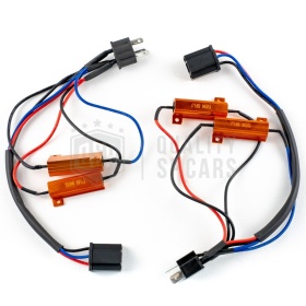 X2 Canbus RESISTORS Filters 50W-8 OHM for H4 kit Led Bulbs Warning ERROR FREE Cancellers Decoders