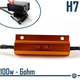X1 Resistencia Canbus 100W-6 OHM para Led H7 Cancelador Error Decodificador Suplementario