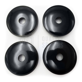 X4 TAPAS 60mm, Tapabujes de ABS Negro de Calidad PARA Centro de Llantas de Aleación