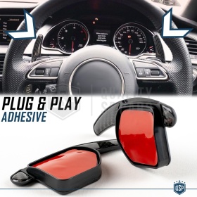 2 Steering Wheel Paddle Shift for AUDI A3 A4 A5 A6 A8 TT Q5 Q7 R8 | Carbon Fiber Paddle Shifters