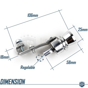 Turbo Sound Simulador Silbido para Coche | Turbo Sonido Sibilado | Válvula para Silenciador Ø 37-48 mm