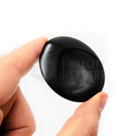 4 Pegatinas Negro Brillante Ø 56,5 mm para Tapabujes, en ABS PARA Centro de Llantas de Aleación