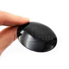 4 Pegatinas Negro Brillante Ø 56,5 mm para Tapabujes, en ABS PARA Centro de Llantas de Aleación