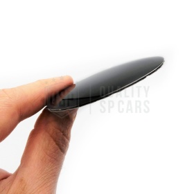 4 Pegatinas Negro Brillante Ø 56,5 mm para Tapabujes, en ABS PARA Centro de Llantas de Aleación