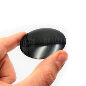 4 Pegatinas Negro Brillante Ø 64,5 mm para Tapabujes, en ABS PARA Centro de Llantas de Aleación