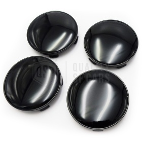 4 Tapabujes 68MM para Centro de Llantas de Aleación BMW, de ABS Negro Brillante