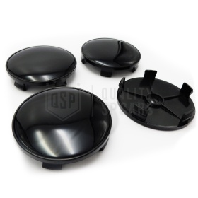4 Tapabujes 68MM para Centro de Llantas de Aleación BMW, de ABS Negro Brillante