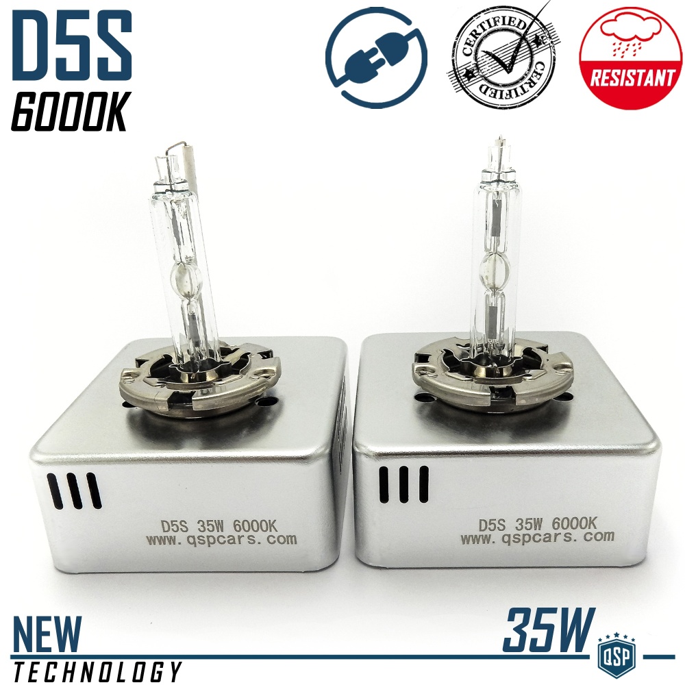 2x Bombillas de Repuesto D5S BI-XENON 6000K Blanco Frío 35W | Alto Brillo Larga Duración 2x Bombillas de Repuesto D5S BI-XENON 6000K Blanco Frío 35W | Alto Brillo Larga Duración