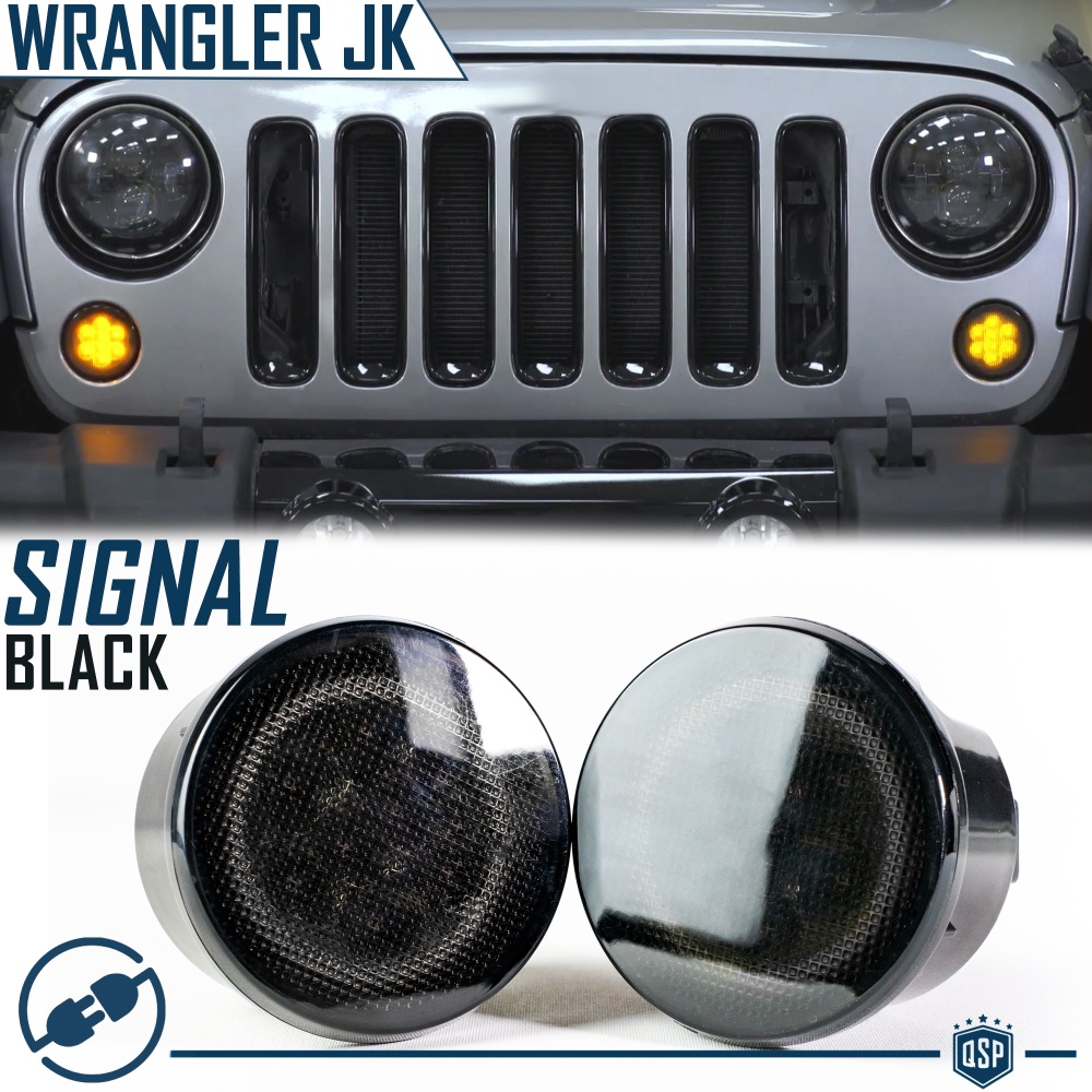 2 Intemitentes LED Delanteras Para JEEP WRANGLER JK Negras 2 Intemitentes LED Delanteras Para JEEP WRANGLER JK Negras
