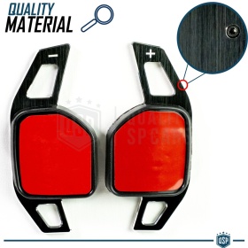 2 Steering Wheel Paddle Shift for AUDI A3 A4 A5 A6 A8 TT Q5 Q7 R8 | Black Steel Paddle Shifters