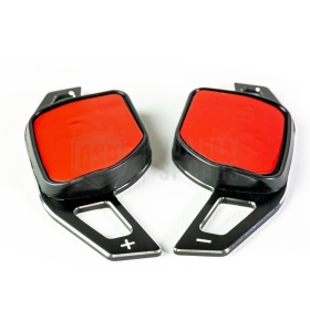 2 Steering Wheel Paddle Shift for AUDI A3 A4 A5 A6 A8 TT Q5 Q7 R8 | Black Steel Paddle Shifters