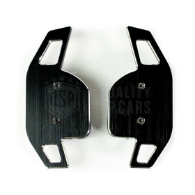 2 Steering Wheel Paddle Shift for AUDI A3 A4 A5 A6 A8 TT Q5 Q7 R8 | Black Steel Paddle Shifters
