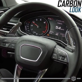 2 Steering Wheel Paddle Shift for AUDI A3 A4 A5 A6 A7 Q2 Q5 Q7 Q8 TT R8 | Carbon Paddle Shifters