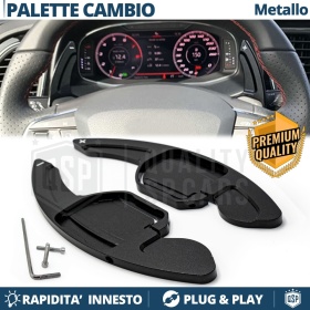 2 Levas de Volante para SEAT Arona Ateca Leon Ibiza Alhambra Exeo | Levas Cambio Aluminio Negro