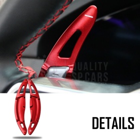 Levas de Volante para PORSCHE Macan Cayenne 911 Panamera Cayman Boxster 918 | Levas de Cambio Rojo