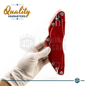 2 CUBRE PINZAS Freno Rojas Universales para Coches 24CM en Aleación de Aluminio