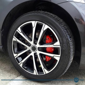 2 CUBRE PINZAS Freno Rojas Universales para Coches 19 CM en Aleación de Aluminio