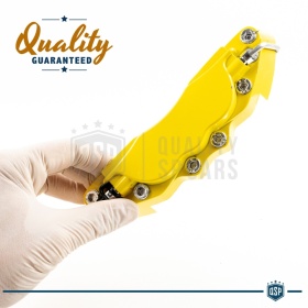 2 CUBRE PINZAS Freno Amarillas Universales para Coches 19 CM en Aleación de Aluminio