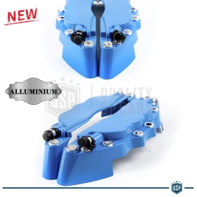2 CUBRE PINZAS Freno Azules Universales para Coches 19 CM en Aleación de Aluminio