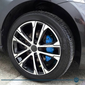 2 CUBRE PINZAS Freno Azules Universales para Coches 24CM en Aleación de Aluminio