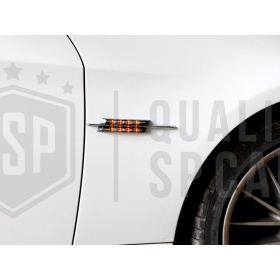 X2 Intermitentes de LED Para BMW X1 E84 | 100% CANBUS Plug & Play Lente NEGRA Raya CROMADA